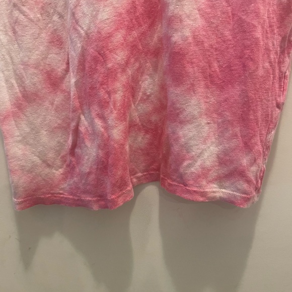 Sandro Paris Tie Dye Linen Tee Shirt - Picture 3 of 5